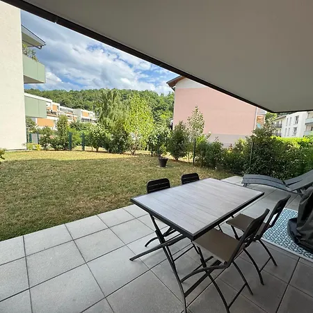 L'instant Leman - T2 3 Etoiles A 5min De Thonon Et Evian Avec Terrasse Et Jardin A 100m Du *